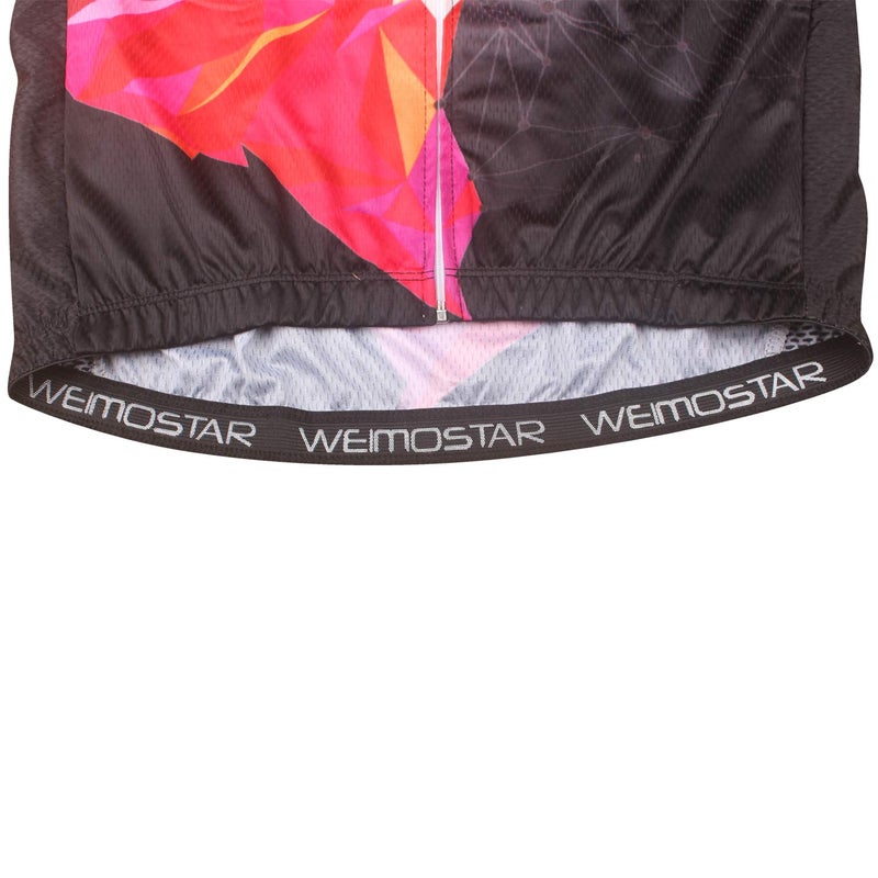 Weimostar Men's Cycling Jersey Short Sleeve Bicycle Jacket MTB Breathable Bike Biking Shirt Lion Red Size M - Image 5